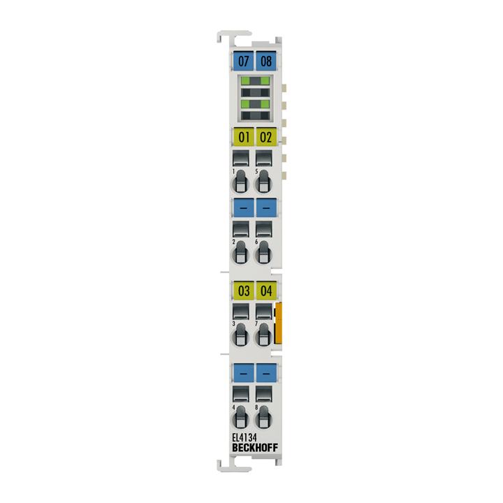 EtherCAT Terminal, 4-channel analog output, voltage, ±10 V, 16 bit