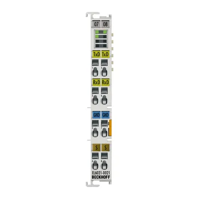 Beckhoff EL6021-0021 – EtherCAT Terminal, 1-channel communication interface, serial, RS422/RS485, line device Beckhoff EL6021-0021 – EtherCAT Terminal, 1-channel communication interface, serial, RS422/RS485, line device