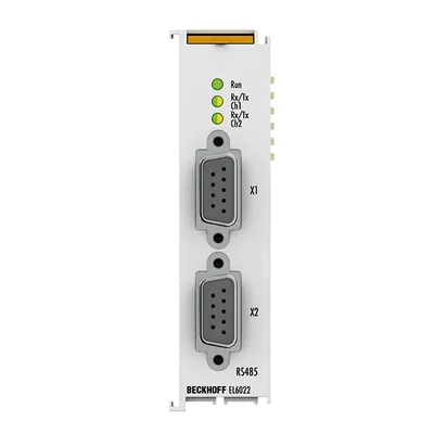 EtherCAT Terminal, 2-channel communication interface, serial, RS422/RS485, D-sub