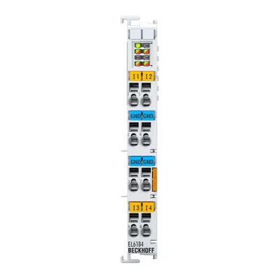 Beckhoff EL6184 – EtherCAT Terminal, 4-channel communication interface, HART, secondary master Beckhoff EL6184 – EtherCAT Terminal, 4-channel communication interface, HART, secondary master