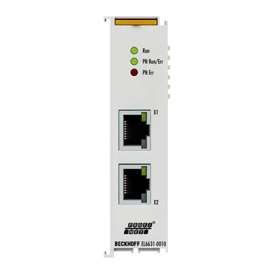 Beckhoff EL6631-0010 – EtherCAT Terminal, 2-port communication interface, PROFINET RT, device Beckhoff EL6631-0010 – EtherCAT Terminal, 2-port communication interface, PROFINET RT, device