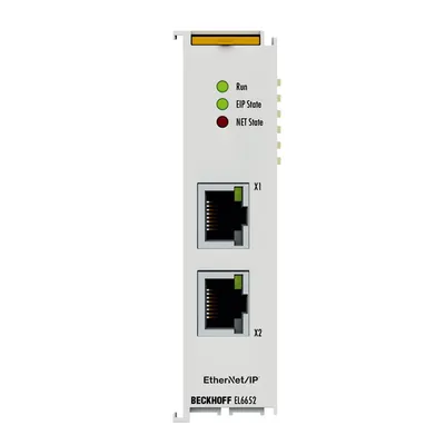 Beckhoff EL6652-0010 – EtherCAT Terminal, 2-port communication interface, EtherNet/IP™, adapter Beckhoff EL6652-0010 – EtherCAT Terminal, 2-port communication interface, EtherNet/IP™, adapter