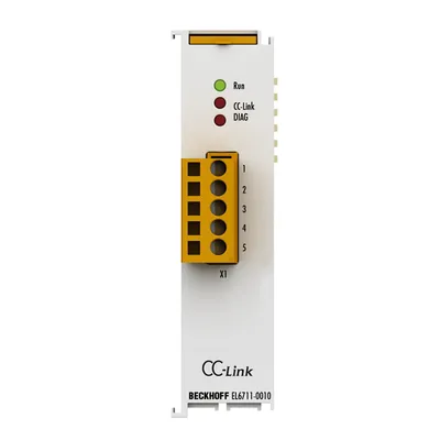 Beckhoff EL6711-0010 – EtherCAT Terminal, 1-channel communication interface, CC-Link, slave Beckhoff EL6711-0010 – EtherCAT Terminal, 1-channel communication interface, CC-Link, slave