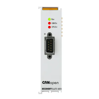 Beckhoff EL6751-0010 – EtherCAT Terminal, 1-channel communication interface, CANopen, slave Beckhoff EL6751-0010 – EtherCAT Terminal, 1-channel communication interface, CANopen, slave