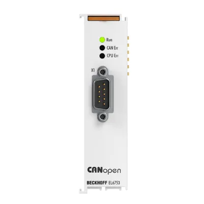 Beckhoff EL6753 – EtherCAT Terminal, 1-channel communication interface, CANopen, master/slave Beckhoff EL6753 – EtherCAT Terminal, 1-channel communication interface, CANopen, master/slave