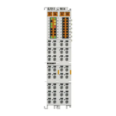Beckhoff EL7211-9014 – EtherCAT Terminal, 1-channel motion interface, servomotor, 48 V DC, 4.5 A, OCT, suitable for STO applications Beckhoff EL7211-9014 – EtherCAT Terminal, 1-channel motion interface, servomotor, 48 V DC, 4.5 A, OCT, suitable for STO applications