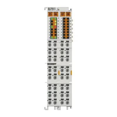 Beckhoff EL7211 – EtherCAT Terminal, 1-channel motion interface, servomotor, 48 V DC, 4.5 A, resolver Beckhoff EL7211 – EtherCAT Terminal, 1-channel motion interface, servomotor, 48 V DC, 4.5 A, resolver