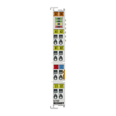 Beckhoff EL7332 – EtherCAT Terminal, 2-channel motion interface, DC motor, 24 V DC, 1 A Beckhoff EL7332 – EtherCAT Terminal, 2-channel motion interface, DC motor, 24 V DC, 1 A