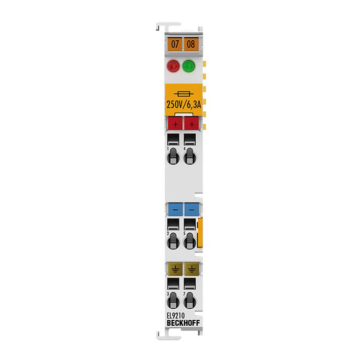 Potential supply terminal, 24 V DC, with diagnostics and fuse