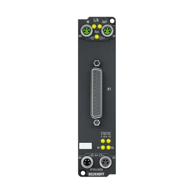 Beckhoff EP1816-0008 – EtherCAT Box, 16-channel digital input, 24 V DC, 10 µs, D-sub Beckhoff EP1816-0008 – EtherCAT Box, 16-channel digital input, 24 V DC, 10 µs, D-sub