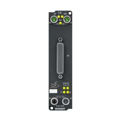 Beckhoff EP1816-3008 – EtherCAT Box, 16-channel digital input, 24 V DC, 10 µs, D-sub, 2 x 3-axis accelerometers Beckhoff EP1816-3008 – EtherCAT Box, 16-channel digital input, 24 V DC, 10 µs, D-sub, 2 x 3-axis accelerometers