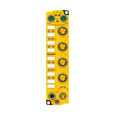 Beckhoff EP1918-0002 – EtherCAT Box, 8-channel digital input, 24 V DC, M12, TwinSAFE, TwinSAFE Logic Beckhoff EP1918-0002 – EtherCAT Box, 8-channel digital input, 24 V DC, M12, TwinSAFE, TwinSAFE Logic