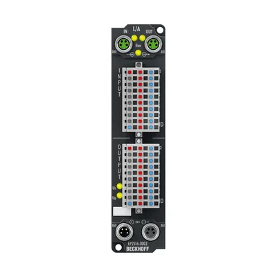 Beckhoff EP2316-0003 – EtherCAT Box, 8-channel digital input + 8-channel digital output, 24 V DC, 10 µs, 0.5 A, IP20 connector Beckhoff EP2316-0003 – EtherCAT Box, 8-channel digital input + 8-channel digital output, 24 V DC, 10 µs, 0.5 A, IP20 connector