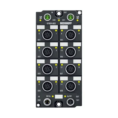 Beckhoff EP2839-0022 – EtherCAT Box, 16-channel digital output, 24 V DC, 0.5 A, M12, with extended diagnostics Beckhoff EP2839-0022 – EtherCAT Box, 16-channel digital output, 24 V DC, 0.5 A, M12, with extended diagnostics