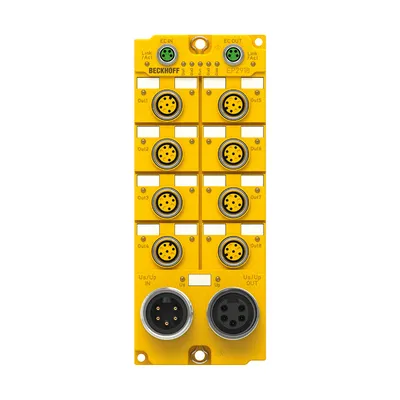 Beckhoff EP2918-0032 – EtherCAT Box, 8-channel digital output, 24 V DC, 2 A, M12, TwinSAFE, TwinSAFE Logic Beckhoff EP2918-0032 – EtherCAT Box, 8-channel digital output, 24 V DC, 2 A, M12, TwinSAFE, TwinSAFE Logic