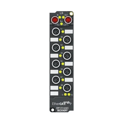 Beckhoff EPP1819-0005 – EtherCAT P Box, 16-channel digital input, 24 V DC, 10 µs, M8, 4-pin Beckhoff EPP1819-0005 – EtherCAT P Box, 16-channel digital input, 24 V DC, 10 µs, M8, 4-pin