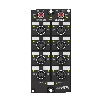 Beckhoff EPP1839-0022 – EtherCAT P Box, 16-channel digital input, 24 V DC, M12, with extended diagnostics Beckhoff EPP1839-0022 – EtherCAT P Box, 16-channel digital input, 24 V DC, M12, with extended diagnostics