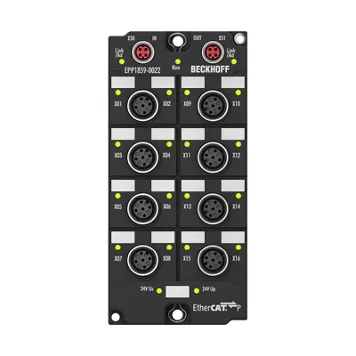 Beckhoff EPP1859-0022 – EtherCAT P Box, 8-channel digital input + 8-channel digital output, 24 V DC, 3 ms, 0.5 A, M12 Beckhoff EPP1859-0022 – EtherCAT P Box, 8-channel digital input + 8-channel digital output, 24 V DC, 3 ms, 0.5 A, M12