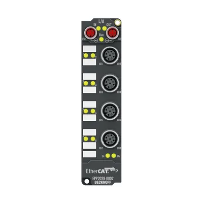 Beckhoff EPP2028-0002 – EtherCAT P Box, 8-channel digital output, 24 V DC, 2 A, M12 Beckhoff EPP2028-0002 – EtherCAT P Box, 8-channel digital output, 24 V DC, 2 A, M12
