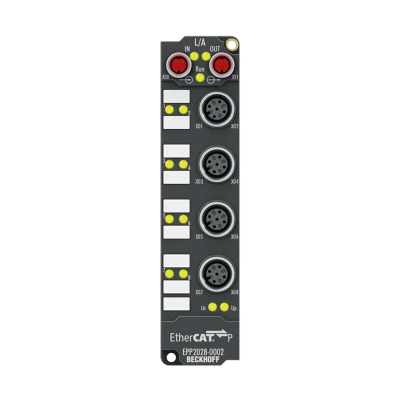 EtherCAT P Box, 8-channel digital output, 24 V DC, 2 A, M12