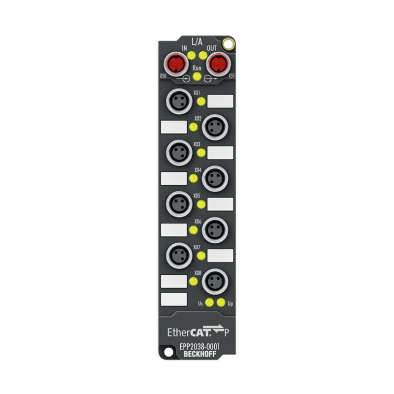 EtherCAT P Box, 8-channel digital output, 24 V DC, 2 A, M8, with diagnostics