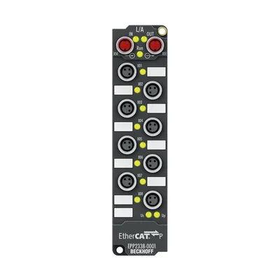 Beckhoff EPP2338-1001 – EtherCAT P Box, 8-channel digital combi, 24 V DC, 3 ms, 0.5 A, M8 Beckhoff EPP2338-1001 – EtherCAT P Box, 8-channel digital combi, 24 V DC, 3 ms, 0.5 A, M8