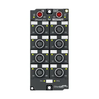 Beckhoff EPP2339-0022 – EtherCAT P Box, 16-channel digital combi, 24 V DC, 3 ms, 0.5 A, M12 Beckhoff EPP2339-0022 – EtherCAT P Box, 16-channel digital combi, 24 V DC, 3 ms, 0.5 A, M12