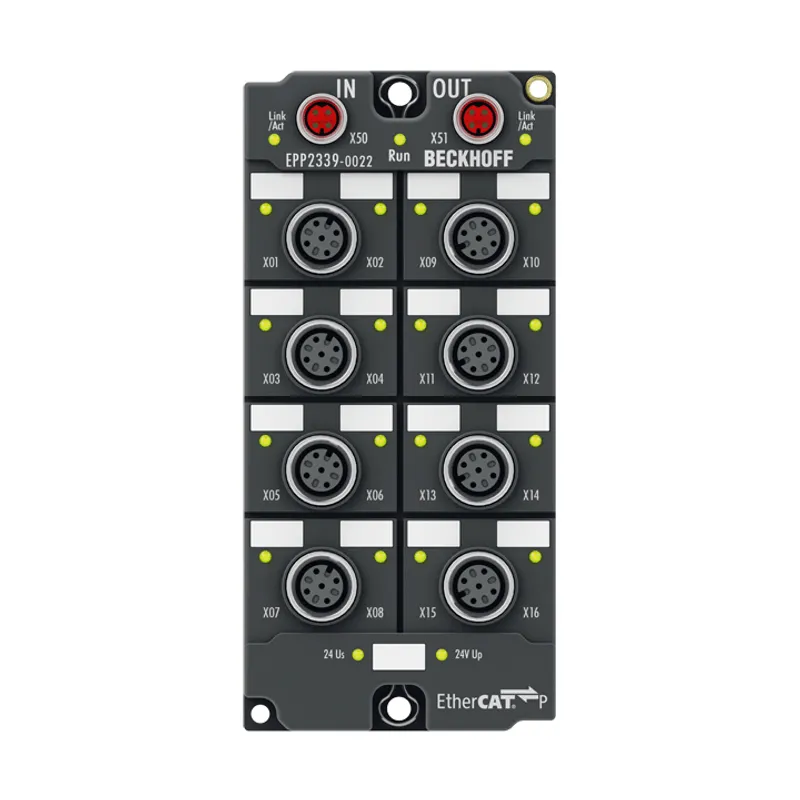 EtherCAT P Box, 16-channel digital combi, 24 V DC, 3 ms, 0.5 A, M12