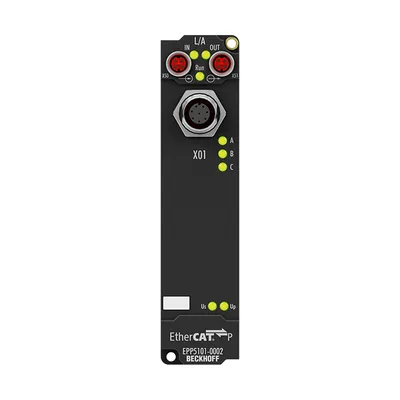 EtherCAT P Box, 1-channel encoder interface, incremental, 5 V DC (DIFF RS422, TTL), 1 MHz, M12