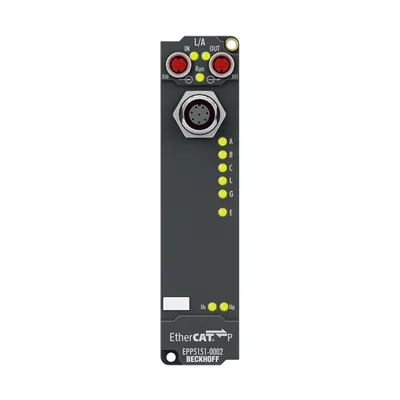 EtherCAT P Box, 1-channel encoder interface, incremental, 24 V DC HTL, 100 kHz, M12
