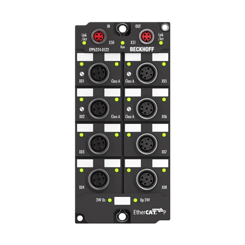 EtherCAT P Box, 4-channel communication interface + 12-channel digital combi, IO-Link, master, Class A, M12, timestamp