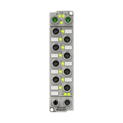 Beckhoff ER2318-0001 – EtherCAT Box, 4-channel digital input + 4-channel digital output, 24 V DC, 10 µs, 0.5 A, M8, zinc die-cast Beckhoff ER2318-0001 – EtherCAT Box, 4-channel digital input + 4-channel digital output, 24 V DC, 10 µs, 0.5 A, M8, zinc die-cast