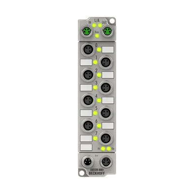 Beckhoff ER2328-0001 – EtherCAT Box, 4-channel digital input + 4-channel digital output, 24 V DC, 3 ms, 2 A, M8, zinc die-cast Beckhoff ER2328-0001 – EtherCAT Box, 4-channel digital input + 4-channel digital output, 24 V DC, 3 ms, 2 A, M8, zinc die-cast