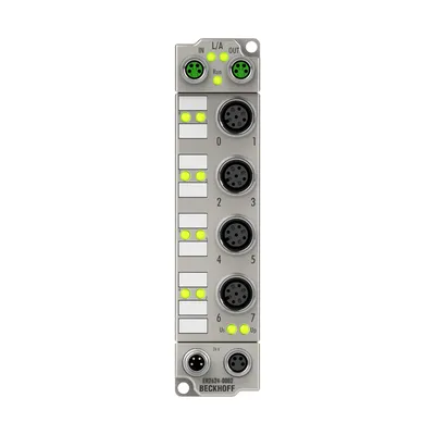 Beckhoff ER2624-0002 – EtherCAT Box, 4-channel relay output, 25 V AC, 30 V DC, 0.5 A AC, 2 A DC, M12, zinc die-cast Beckhoff ER2624-0002 – EtherCAT Box, 4-channel relay output, 25 V AC, 30 V DC, 0.5 A AC, 2 A DC, M12, zinc die-cast