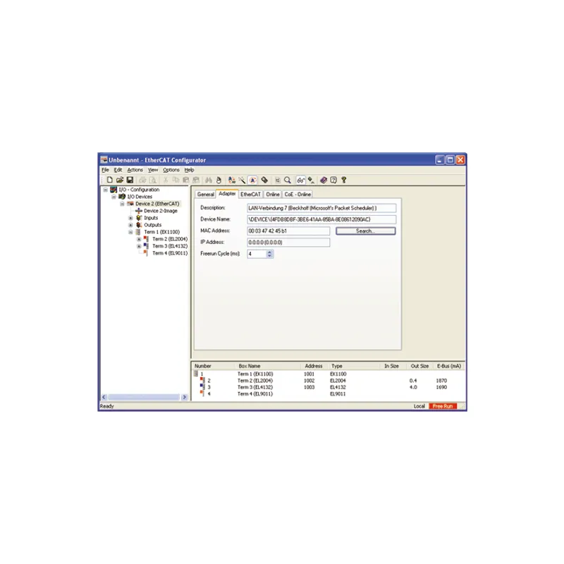 EtherCAT configurator