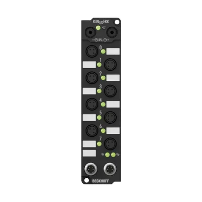 Beckhoff IE2040 – Extension Box, 8-channel digital output, 24 V DC, 2 A (∑ 12 A), Ø8 Beckhoff IE2040 – Extension Box, 8-channel digital output, 24 V DC, 2 A (∑ 12 A), Ø8