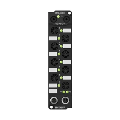 Beckhoff IE2400 – Extension Box, 8-channel digital input + 8-channel digital output, 24 V DC, 3 ms, 0.5 A, Ø8 Beckhoff IE2400 – Extension Box, 8-channel digital input + 8-channel digital output, 24 V DC, 3 ms, 0.5 A, Ø8