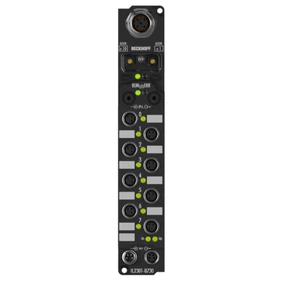 Beckhoff IL2301-B730 – Coupler Box, 4-channel digital input + 4-channel digital output, Modbus, 24 V DC, 3 ms, 0.5 A, M8 Beckhoff IL2301-B730 – Coupler Box, 4-channel digital input + 4-channel digital output, Modbus, 24 V DC, 3 ms, 0.5 A, M8