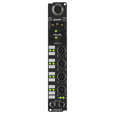 Beckhoff IL2302-B810 – Coupler Box, 4-channel digital input + 4-channel digital output, RS232, 24 V DC, 3 ms, 0.5 A, M12 Beckhoff IL2302-B810 – Coupler Box, 4-channel digital input + 4-channel digital output, RS232, 24 V DC, 3 ms, 0.5 A, M12