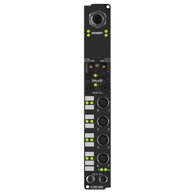 Beckhoff IL2302-B901 – Coupler Box, 4-channel digital input + 4-channel digital output, Ethernet, 24 V DC, 3 ms, 0.5 A, M12 Beckhoff IL2302-B901 – Coupler Box, 4-channel digital input + 4-channel digital output, Ethernet, 24 V DC, 3 ms, 0.5 A, M12