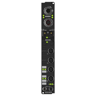 Beckhoff IP2512-B518 – Fieldbus Box, 2-channel PWM output, CANopen, 24 V DC, 2.5 A, M12, integrated T-connector Beckhoff IP2512-B518 – Fieldbus Box, 2-channel PWM output, CANopen, 24 V DC, 2.5 A, M12, integrated T-connector