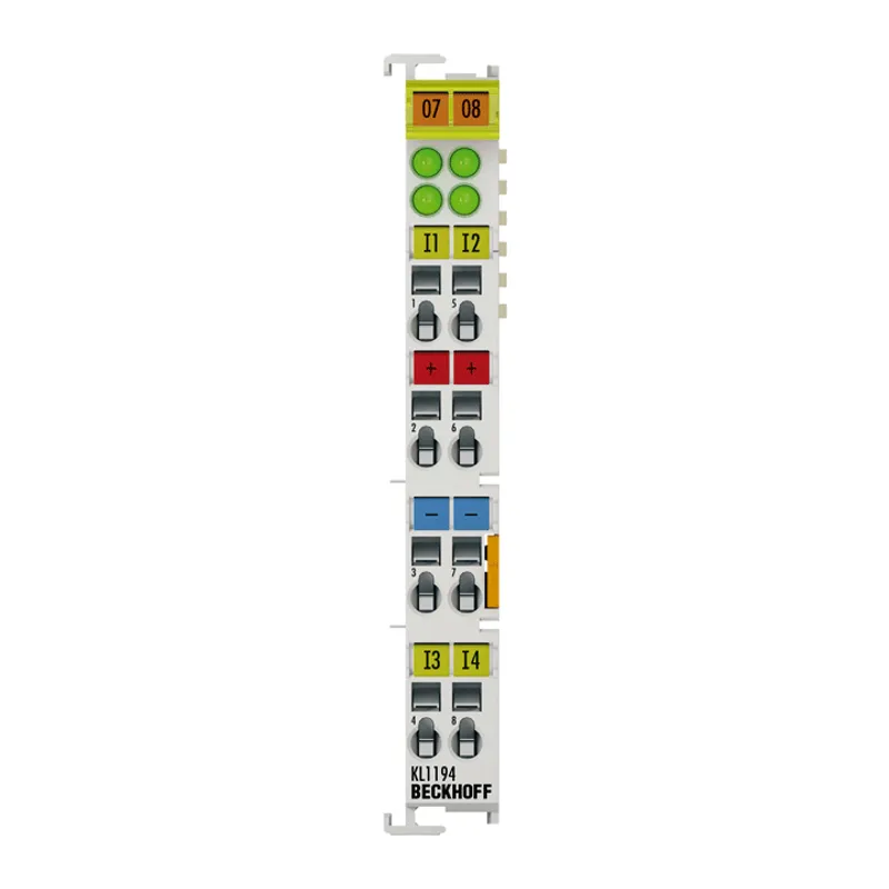 Bus Terminal, 4-channel digital input, 24 V DC, 0.2 ms, ground switching