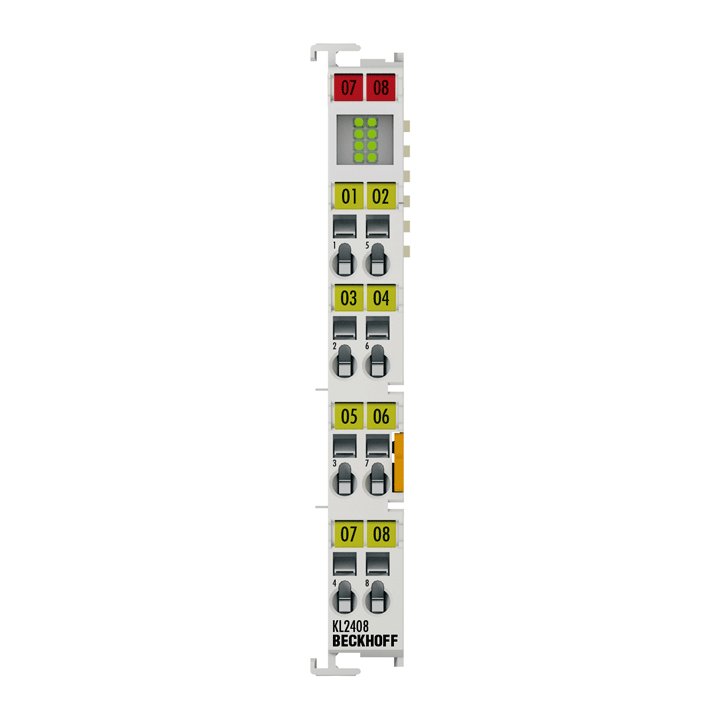 Bus Terminal, 8-channel digital output, 24 V DC, 0.5 A, 1-wire connection