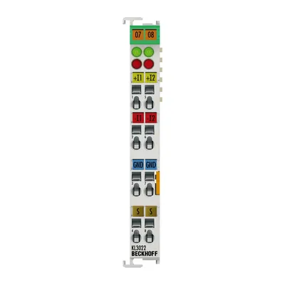 Beckhoff KL3022 – Bus Terminal, 2-channel analog input, current, 4…20 mA, 12 bit, differential Beckhoff KL3022 – Bus Terminal, 2-channel analog input, current, 4…20 mA, 12 bit, differential