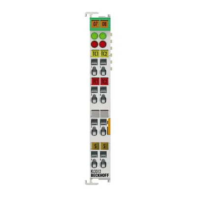 Beckhoff KL3312 – Bus Terminal, 2-channel analog input, temperature, thermocouple, 16 bit Beckhoff KL3312 – Bus Terminal, 2-channel analog input, temperature, thermocouple, 16 bit