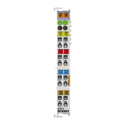 Beckhoff KL4012 – Bus Terminal, 2-channel analog output, current, 0…20 mA, 12 bit, single-ended Beckhoff KL4012 – Bus Terminal, 2-channel analog output, current, 0…20 mA, 12 bit, single-ended