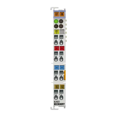 Beckhoff KL4021 – Bus Terminal, 1-channel analog output, current, 4…20 mA, 12 bit, single-ended Beckhoff KL4021 – Bus Terminal, 1-channel analog output, current, 4…20 mA, 12 bit, single-ended