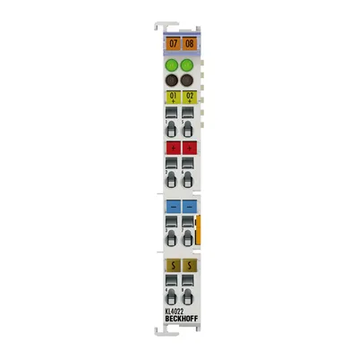 Beckhoff KL4022 – Bus Terminal, 2-channel analog output, current, 4…20 mA, 12 bit, single-ended Beckhoff KL4022 – Bus Terminal, 2-channel analog output, current, 4…20 mA, 12 bit, single-ended