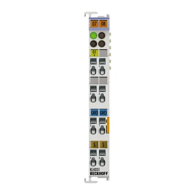 Beckhoff KL4031 – Bus Terminal, 1-channel analog output, voltage, ±10 V, 12 bit, differential Beckhoff KL4031 – Bus Terminal, 1-channel analog output, voltage, ±10 V, 12 bit, differential
