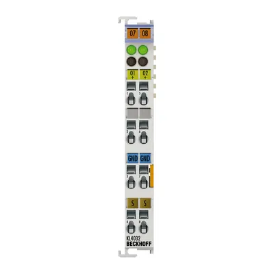 Beckhoff KL4032 – Bus Terminal, 2-channel analog output, voltage, ±10 V, 12 bit, differential Beckhoff KL4032 – Bus Terminal, 2-channel analog output, voltage, ±10 V, 12 bit, differential